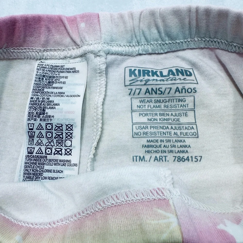 Kirkland Signature Rainbow Galaxy Pajama Pants Girls‎ Size 7